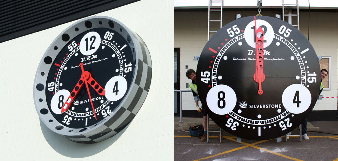 Silverstone Clock Installation