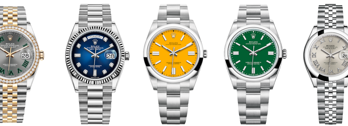 A selection of rolex servicing watches